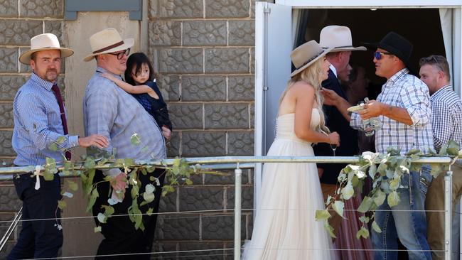 The pair were joined by more than 80 family and friends. Picture: NCA NewsWire / Ben McDonald