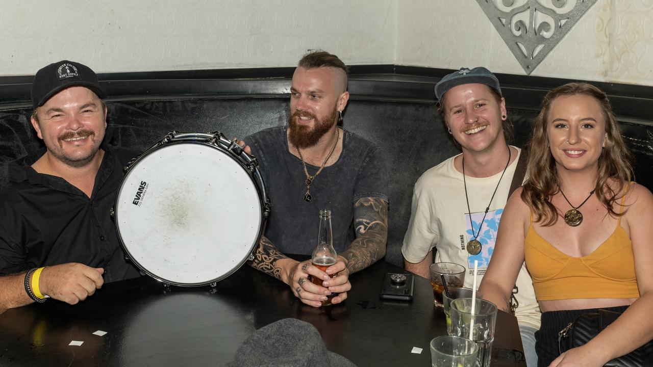 Glen Phelan, Aaron Preston, Ryan Dunn and Jazmine Cook at the Alternative Evening at Ambassador Hotel. Friday, February 24 2023.Picture:Michaela Harlow