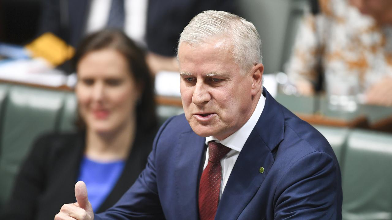 Deputy Prime Minister Michael McCormack could not explain how the tax jump over 10 years was calculated. Picture: AAP Image/Lukas Coch