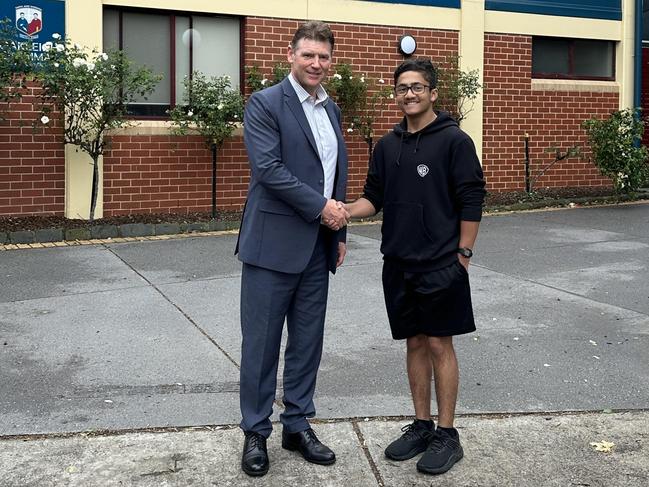 Oakleigh Grammar dux Noah Peoples hopes to study medicine.