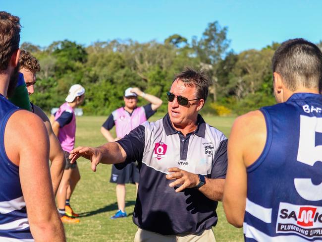 Broadbeach QAFL coach Craig O'Brien. Picture: Supplied.