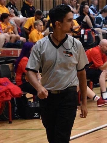 He is also a basketball referee at Basketball Australia, according to his social media account. Picture: Facebook