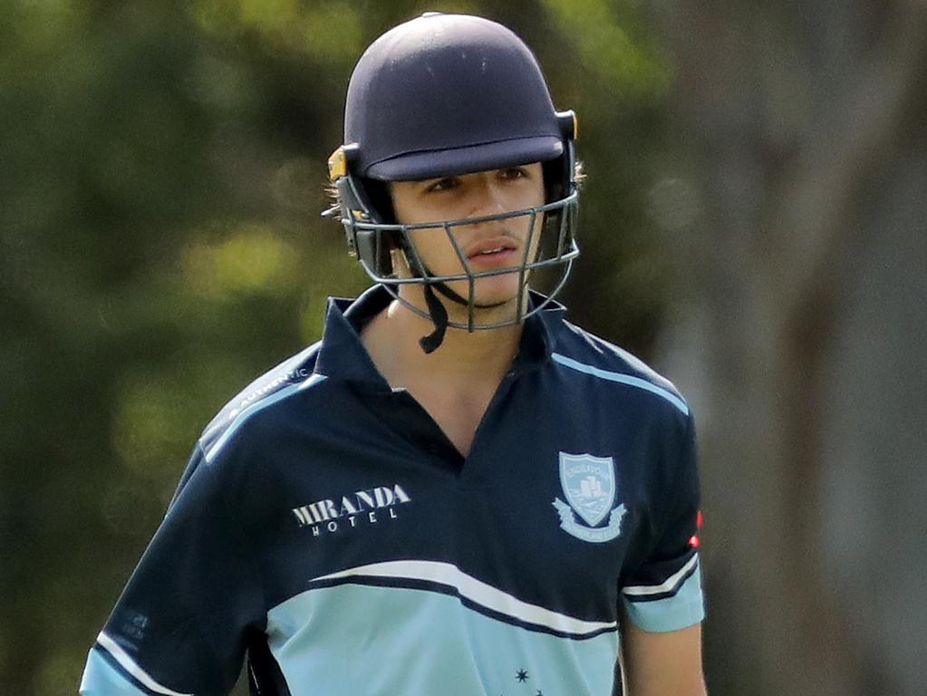 NSW Premier Cricket Sutherland’s Sam Konstas blasts maiden first grade