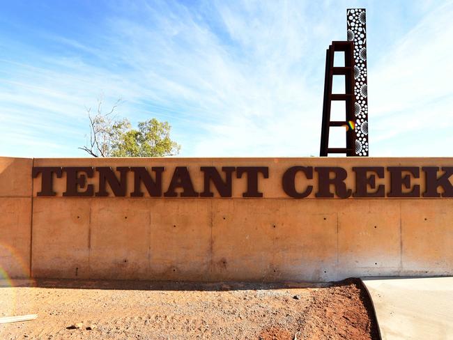 Tennant Creek welcome sign. Picture: (A)manda Parkinson