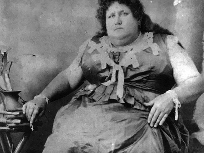 Augusta Rewald, the "Fassifern Giantess", a star of the freak show circuit around Australia in the early 1900s. MUST CREDIT Fassifern District Historical Society.