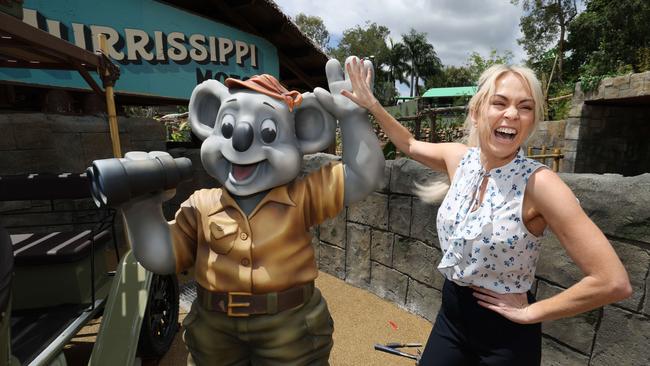 Hayley Bogaard at the New Rivertown precinct at Dreamworld. Pic Annette Dew