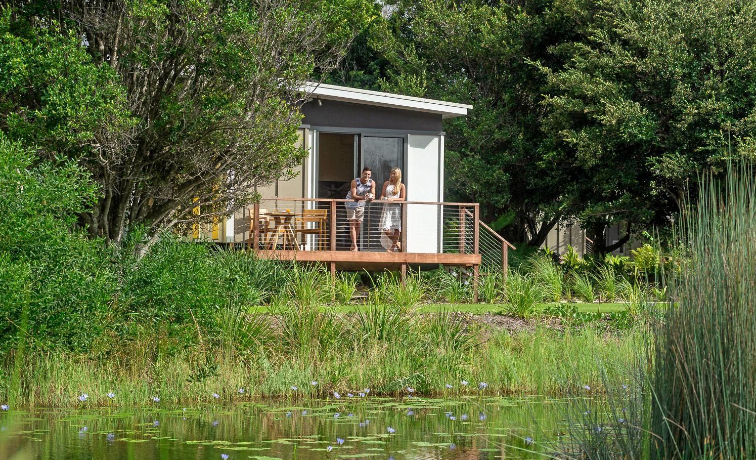 The private villas dotted through the landscape at Elements of Byron. Picture: DAVID YOUNG