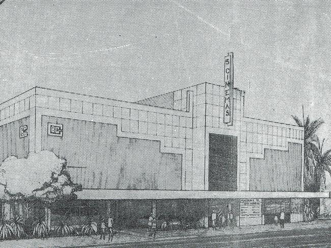 An artist’s impression of the current facade of BCC Cinemas Mackay from 1994. BCC bought the Civic Theatre from the Taylor family in 1972, refurbished it and then reopened it in 1975.