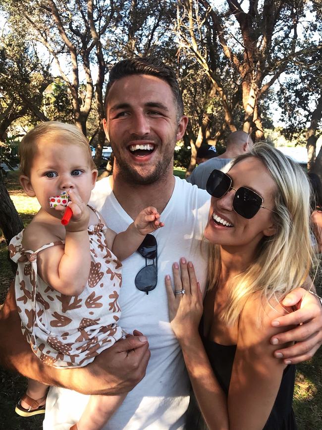 Sam and Phoebe Burgess are beginning to work with lawyers to divide their assets. Picture: Instagram/@mrsphoebeburgess