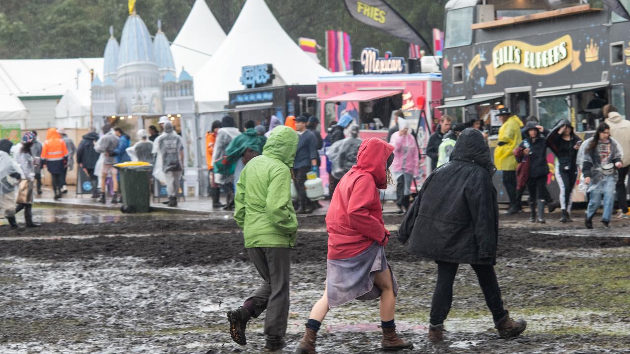 Splendour in the Grass 2022 was plagued with issues, including flooded grounds and cancelled shows. Picture: Marc Grimwade/WireImage