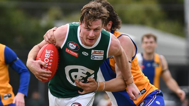 Jack Newnes in action for Greensborough. Picture: Nathan McNeill