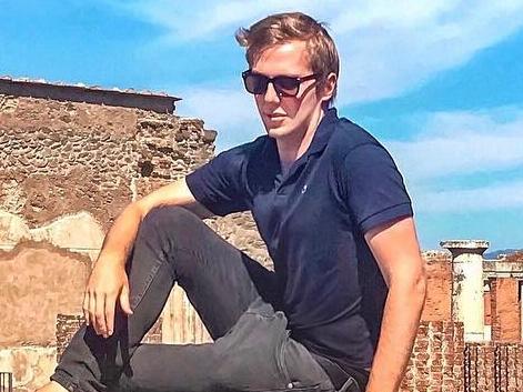 A traveller sparked fury after he posted this photo taken among Pompeii's ancient ruins. Picture: Nils Travels