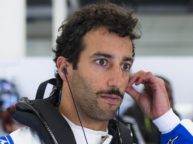 NORTHAMPTON, ENGLAND - JULY 07: Daniel Ricciardo of Australia and Visa Cash App RB prepares to drive in the garage prior to the F1 Grand Prix of Great Britain at Silverstone Circuit on July 07, 2024 in Northampton, England. (Photo by Rudy Carezzevoli/Getty Images)