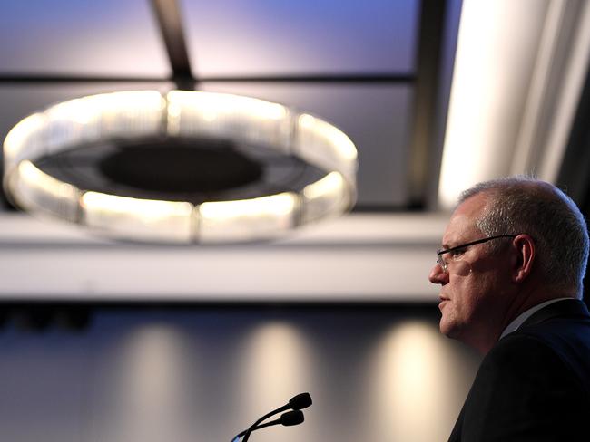 Treasurer Scott Morrison delivers his Pre-Budget Address to the Australian Business Economists luncheon on Thursday.