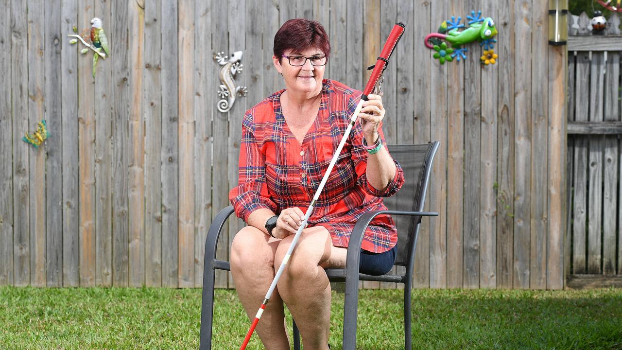 White Cane User, Michelle Orth, ahead of International White Cane Day 2024. Picture: Shae Beplate.