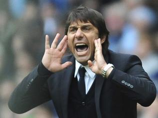 Chelsea manager Antonio Conte reacts during the English Premier League soccer match between Manchester City and Chelsea at the Etihad Stadium in Manchester, England, Saturday, Dec. 3, 2016. (AP Photo/Rui Vieira)