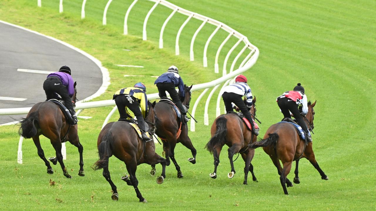 Jockeys want payment for jumpouts in line with riding fees for official trials. Picture: Vince Caligiuri/Getty Images