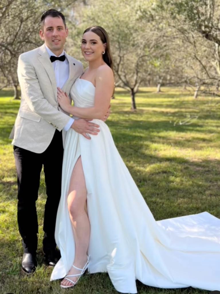 The couple’s picturesque wedding ended in tragedy, after a bus carrying 35 of their guests flipped outside Singleton, killing 10. Picture: Instagram