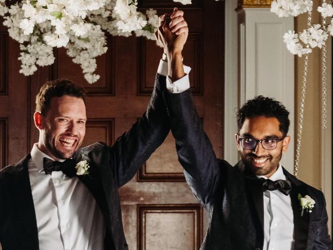 Christopher and Sarath. Picture: William Gordon Photography