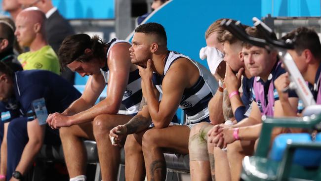 Kevin Sheedy is open to a bigger bench but with fewer rotations. Picture: Sarah Reed