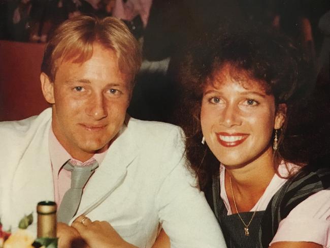 The young nurse and former beauty queen, pictured here with husband John, was on her way home from a dinner with friends when she was taken. Picture: John Cobby