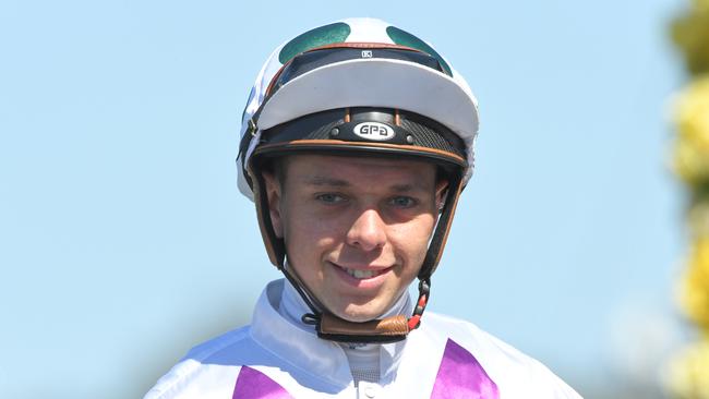 Andrew Adkins is making steady progress after his fall at Rosehill Gardens. Picture: AAP