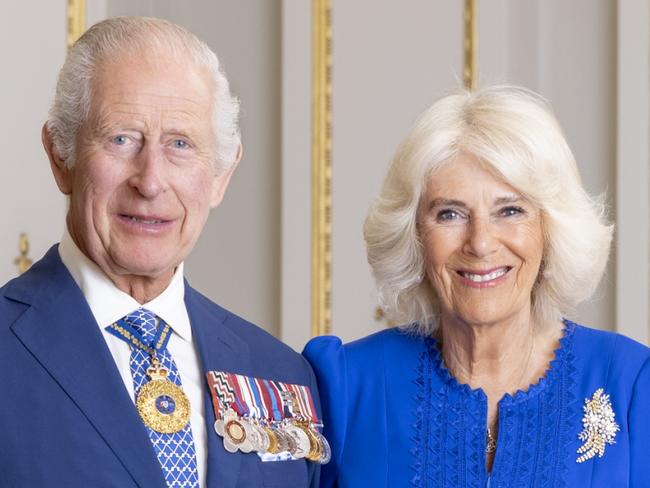 Official Australian portrait of His Majesty King Charles III and Queen Camilla (full length version) Picture: Millie Pilkington