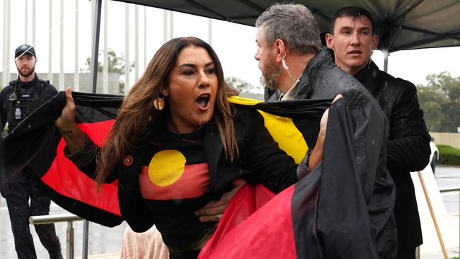 Lidia Thorpe should be judged for her own individual actions, behaviour and policies, not, favourably or unfavourably, because she is black or female, writes Janet Albrechtsen. Picture: AAP