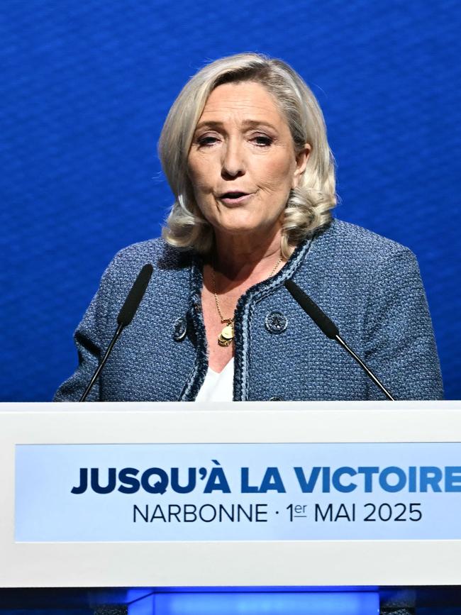 France’s far-right leader Marine Le Pen. Picture: AFP