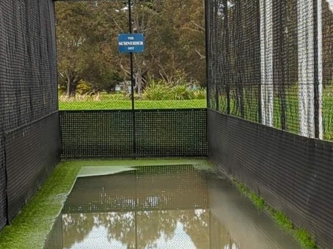 The Elsternwick cricket nets have been flooded for a large part of the season.