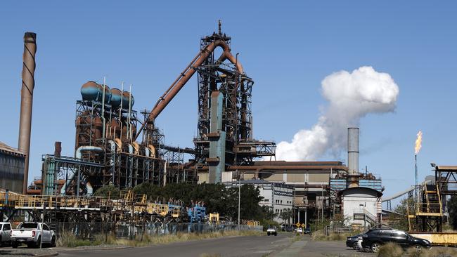 BlueScope’s Port Kembla steelworks. Picture: Jonathan Ng