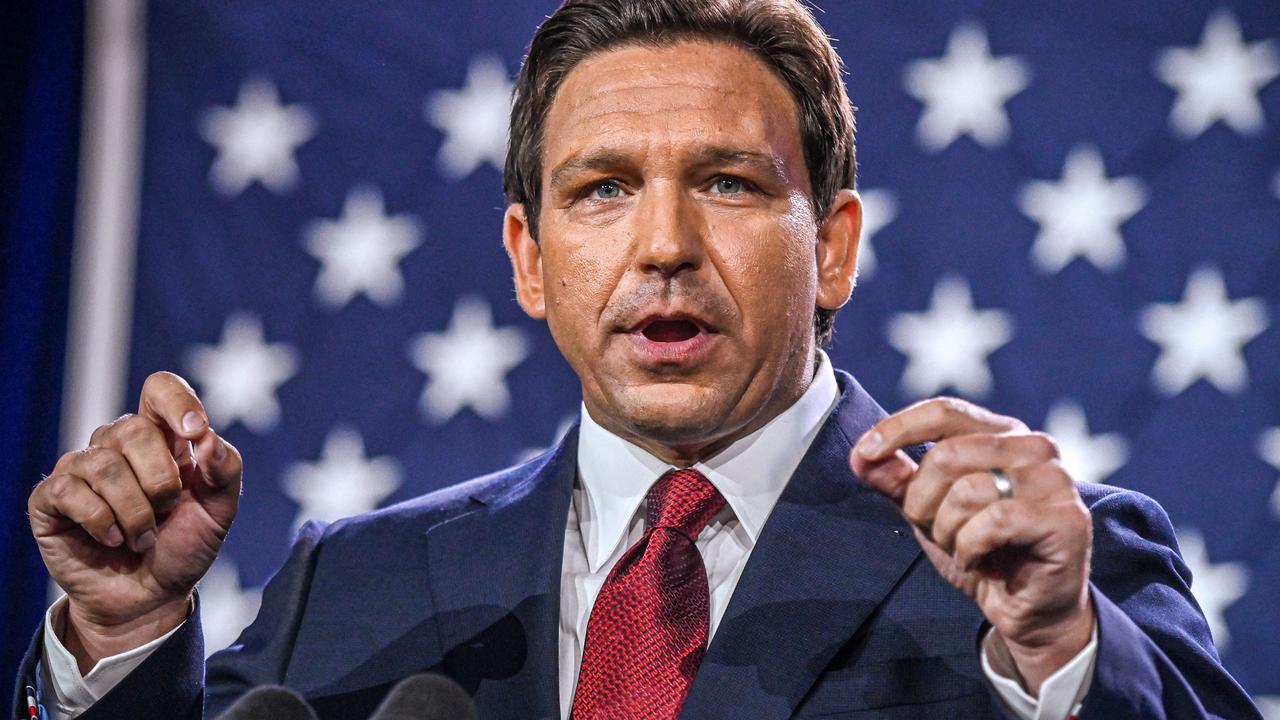 Ron DeSantis, chief beneficiary of Florida’s SUNSHINE. Picture: Giorgio Viera/AFP