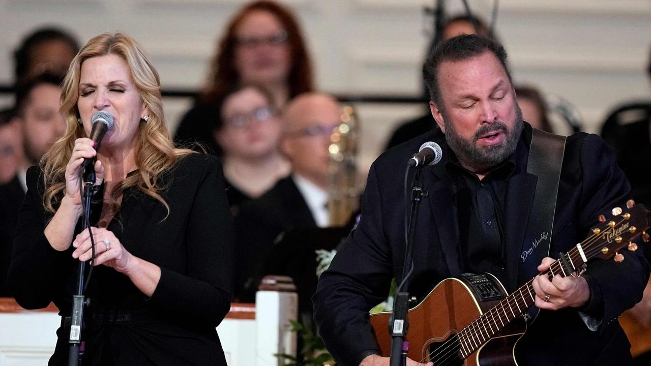 The husband and wife are both country music superstars. Picture: AFP