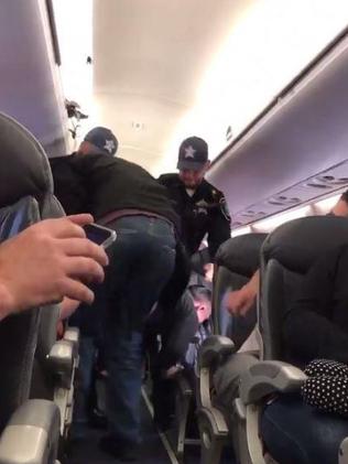 The man refused to get off the flight. Picture: Twitter