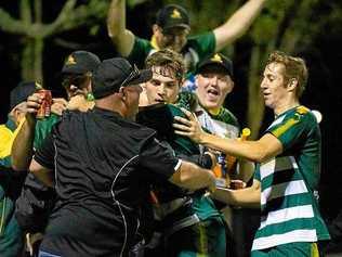 WINNING MOTIVATION: Western Pride players and supporters celebrate Alex Parson's goal against Redlands earlier this season. A lack of goals in recent games has left Pride anchored at the bottom of the NPL table. Picture: Chris Simpson