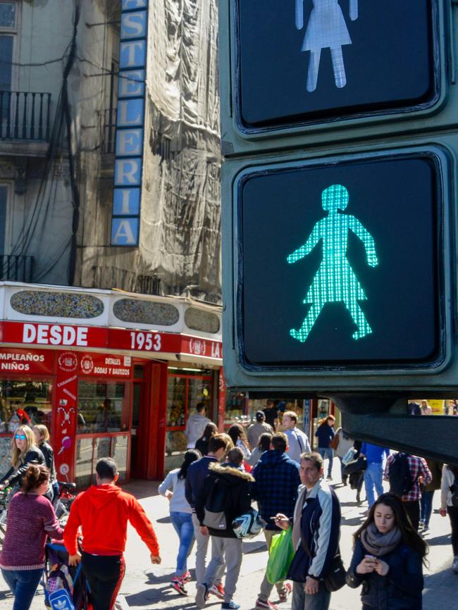 A gender equality crossing in Valencia, Spain.