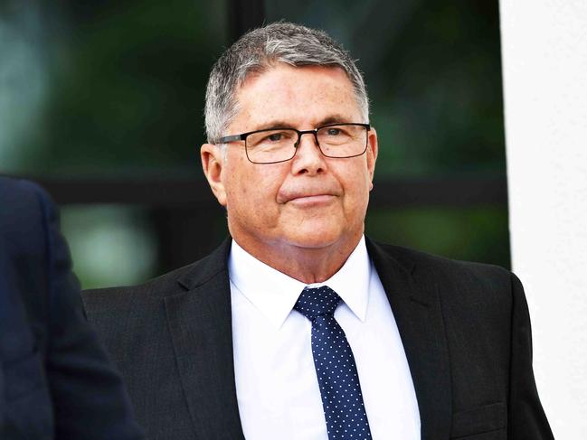 Peter Lang leaves Maroochydore Court House. Picture: Patrick Woods.