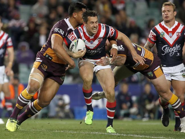 Mitchell Pearce guided the Roosters to victory over the Brisbane Broncos during the NRL qualifying final on September 8.