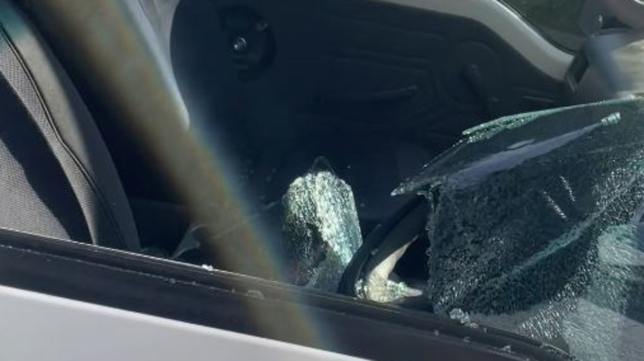 A white van was one of the vehicles targeted. Picture: Supplied.