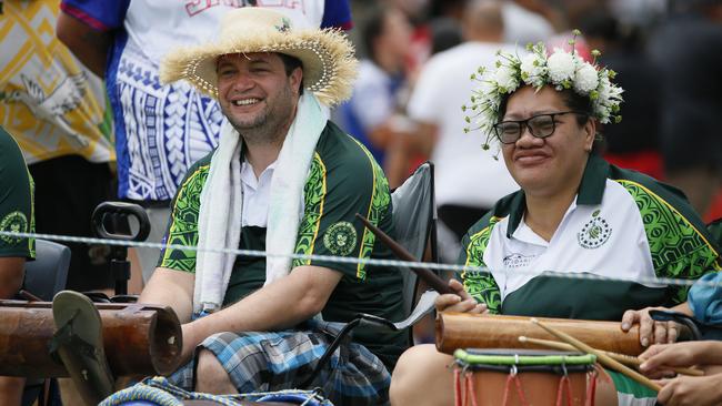 There was colour and entertainment on and off the field.