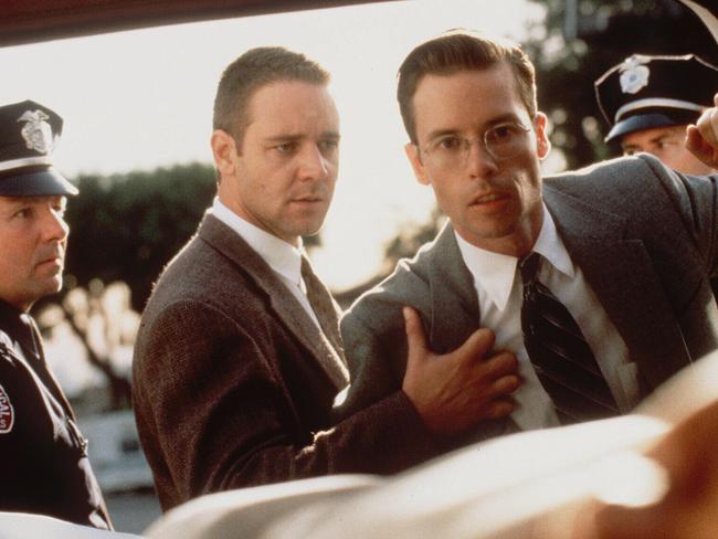 Masterful performance ... Guy Pearce starts alongside Russell Crowe in a scene from film LA Confidential.