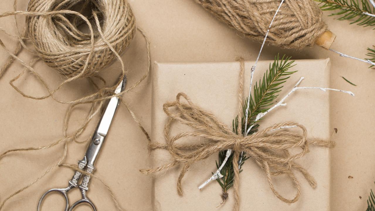 Using string and reusing wrapping paper can help save the environment this Christmas.