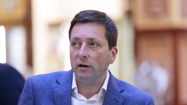 Opposition Leader Matthew Guy is promising cheap flights between Mildura and Melbourne. Picture: NCA NewsWire / David Geraghty