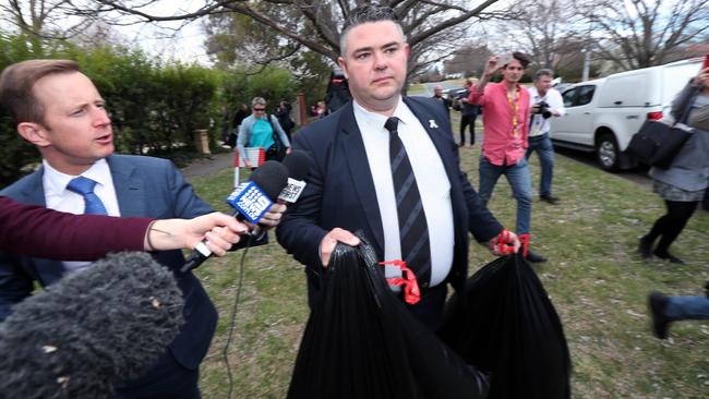 The Australian Federal Police carried out a raid on a property in Griffith in Canberra. Picture Gary Ramage