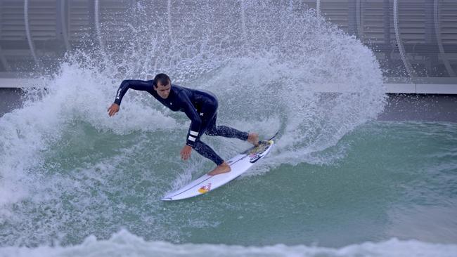 Other wave pools across the country have been used for The Australian Olympic surfing team training, such as this one in Melbourne. Picture: Blainey Woodham Surfing Australia