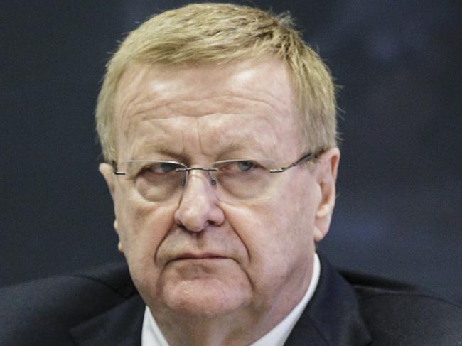 SYDNEY, NEW SOUTH WALES - JUNE 30:  AOC President John Coates looks on at the AOC Executive Board Meeting at Museum of Contemporary Art on June 30, 2016 in Sydney, Australia. Australian target shooter Michael Diamond fronts the AOC board in bid for Rio Olympic selection. (Photo by Brook Mitchell/Getty Images)