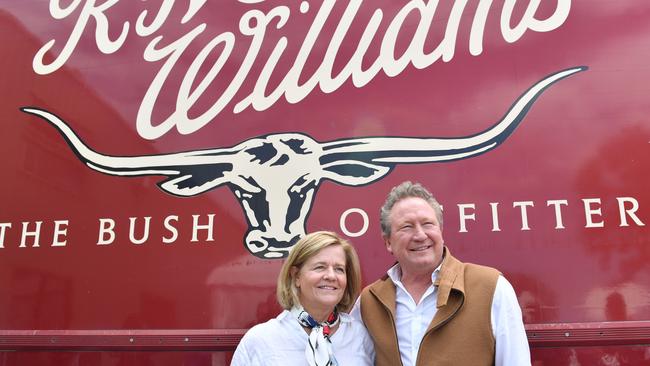 Nicola and Andrew Forrest own R.M. Williams through their Tattarang investment vehicle.