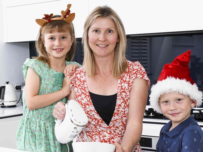 ***MoneysaverHQ cover pic***Mother-of-two Khanly Clark is hosting Christmas at her home this year and is looking at ways to keep her food bill down. She has prepared some mango desserts with her two children, Ruben, 5 and Charlie, 7, and they will also have a pudding.Picture's Darren Leigh Roberts