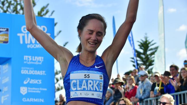 Milly Clark comes second or runner-up in the Gold Coast Marathon on July 7, 2019, Sunday. PICTURE: Marathon Photos