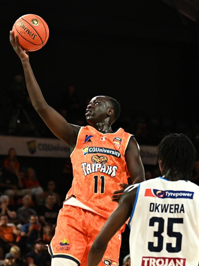 Lat Mayen did his job for the understrength Taipans. (Photo by Emily Barker/Getty Images)